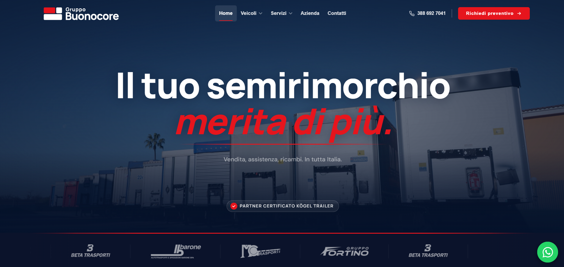 Home page del sito di Gruppo Buonocore